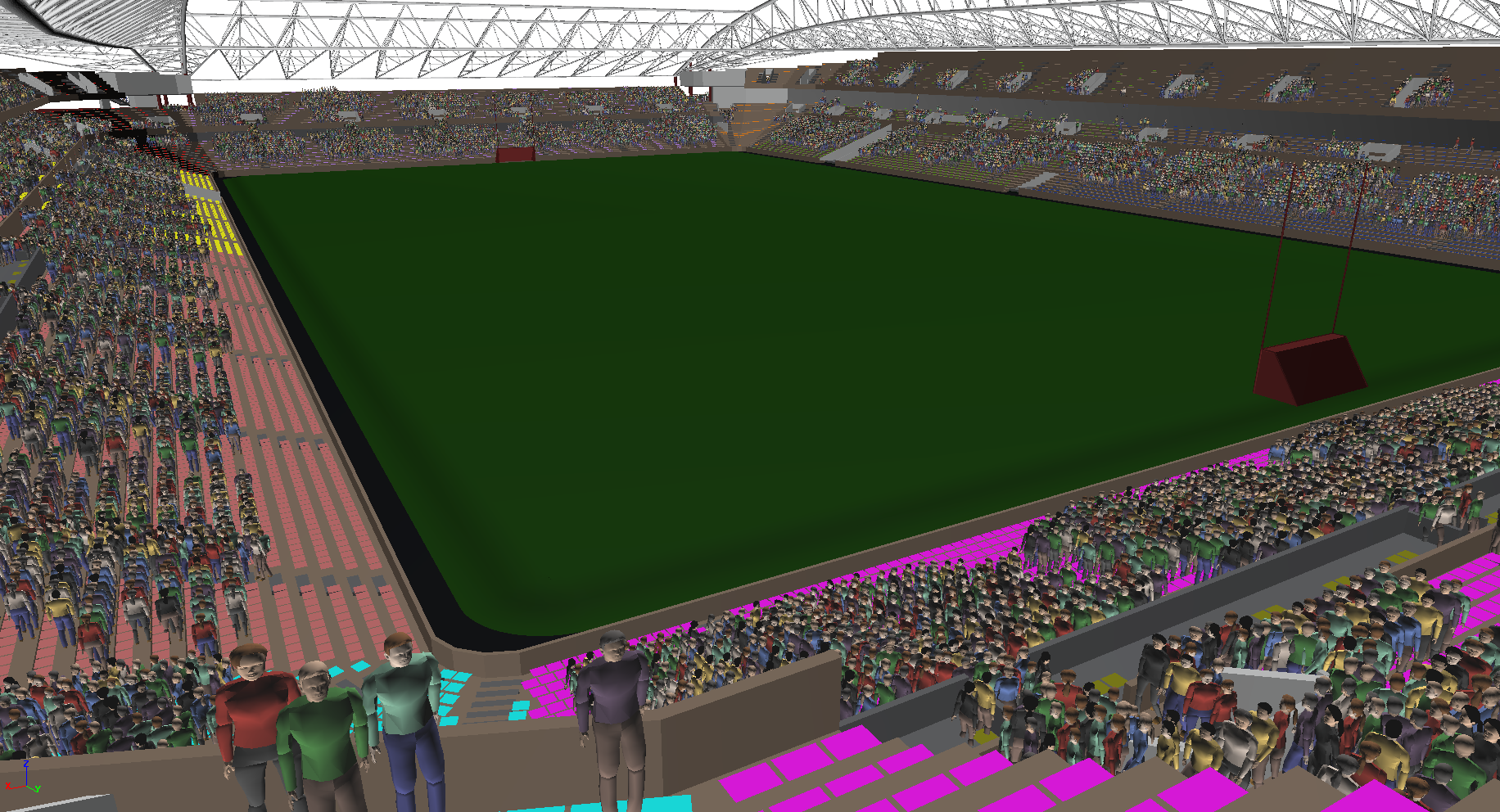 Casement Park Stadia in STEPS from a BIM import
